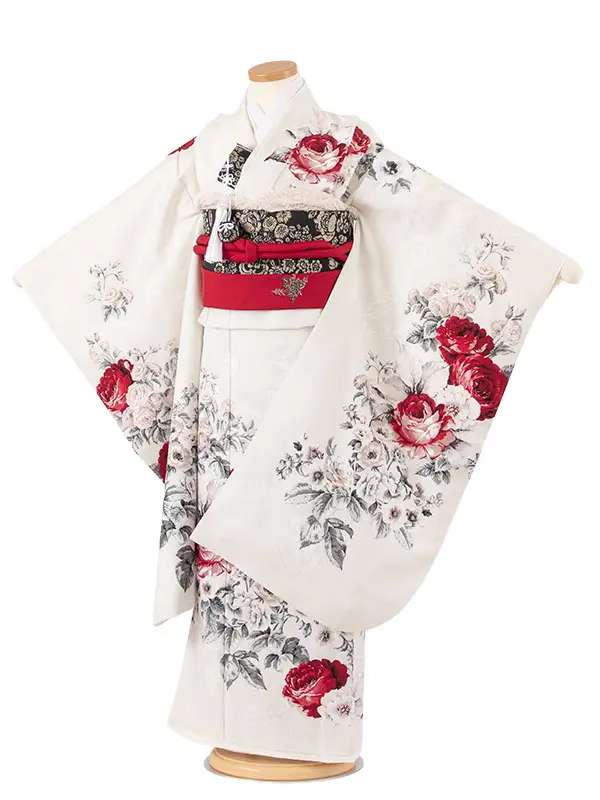 七五三レンタル（7歳女児結び帯） 7361 JILL STUART 薔薇