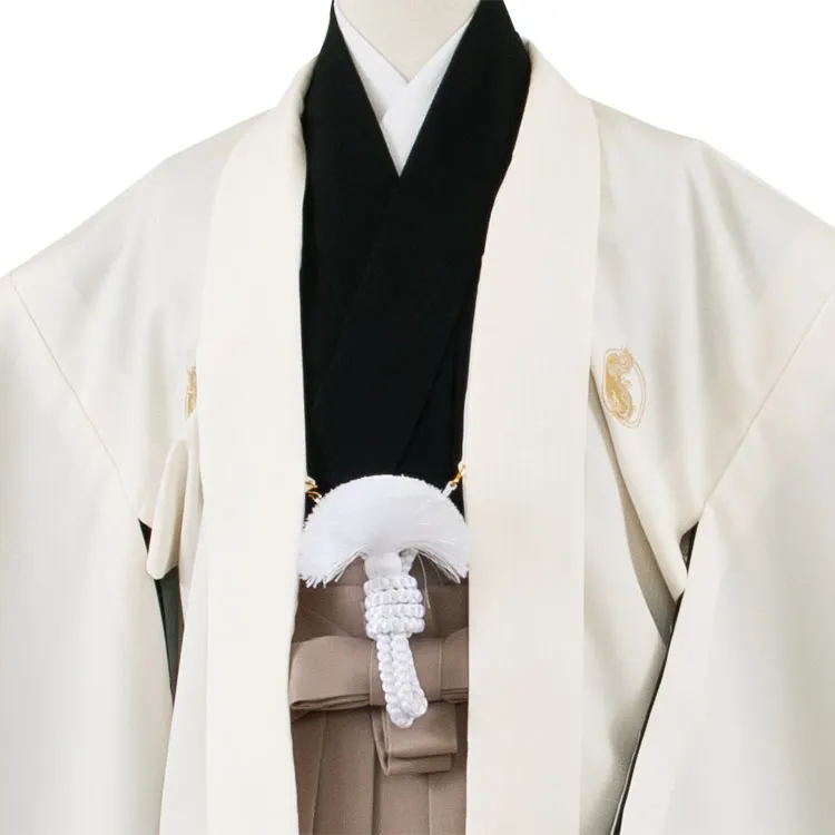 かんたん着付 小学校 卒業式 男の子 袴 アイボリー×モカベージュ 1704