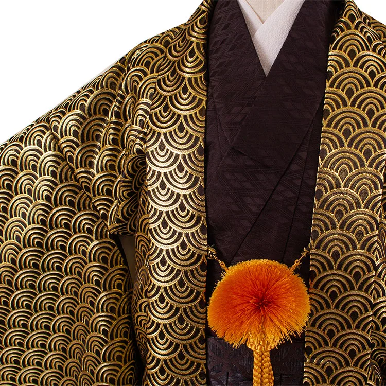 かんたん着付 小学校 卒業式 男の子 袴 黒地 青海波 七宝袴 1727