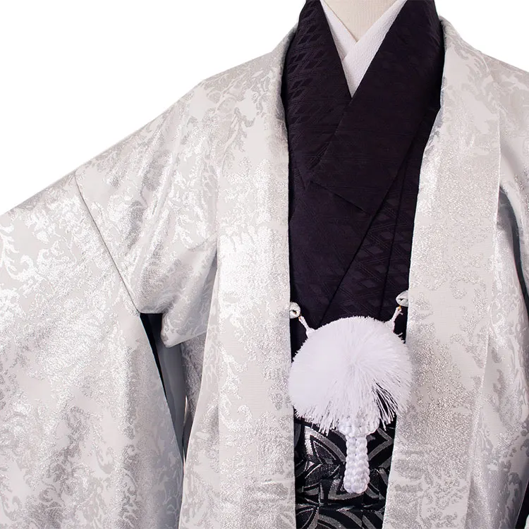 かんたん着付 小学校 卒業式 男の子 袴 白地 アンティーク柄 七宝袴 1730