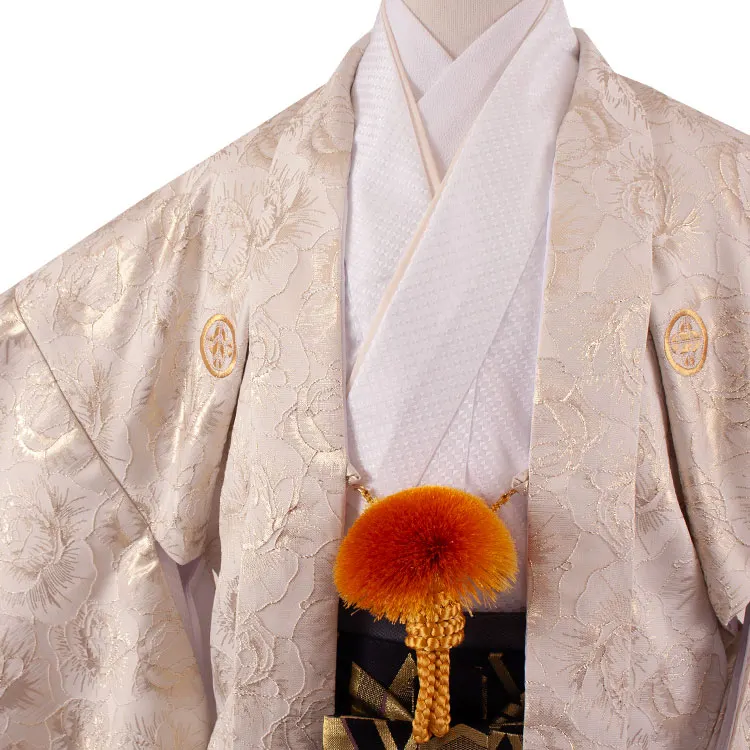 小学校 卒業式 男の子 袴 ベージュゴールド 薔薇 1736