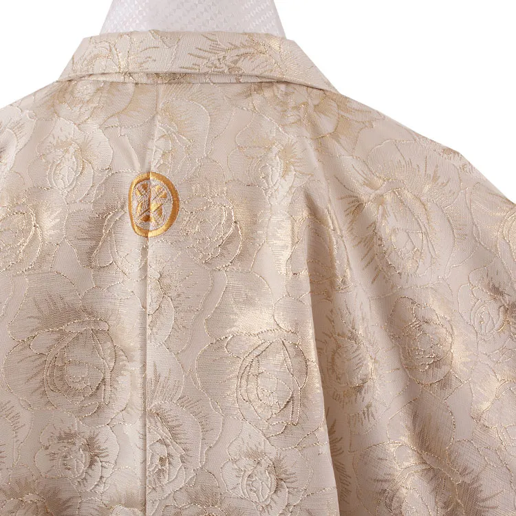 小学校 卒業式 男の子 袴 ベージュゴールド 薔薇 1736