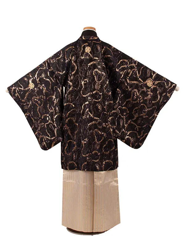 小学校 卒業式 男の子 袴 黒地 ラメ 1739