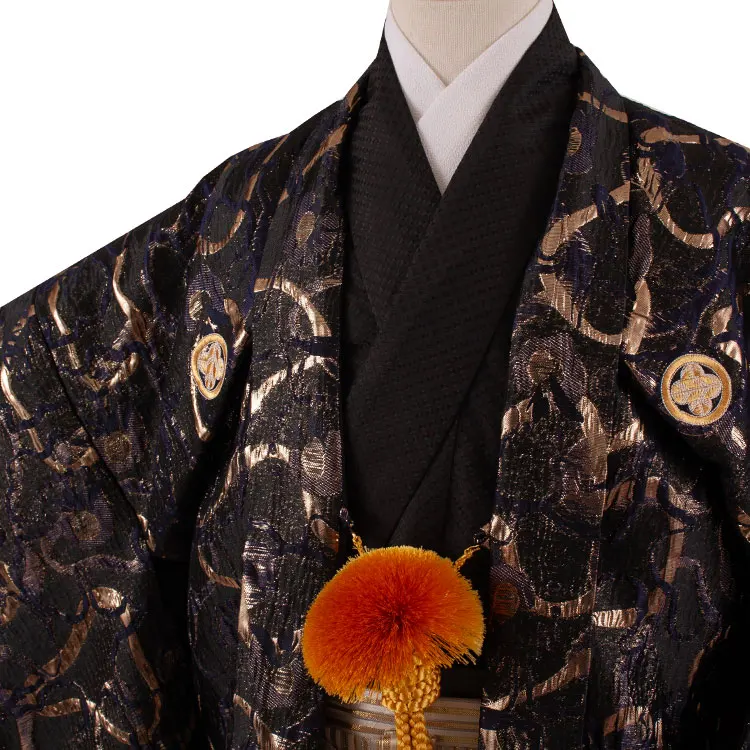 小学校 卒業式 男の子 袴 黒地 ラメ 1739