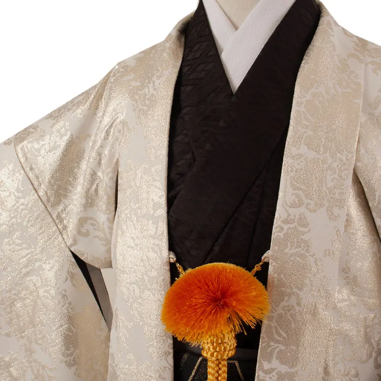かんたん着付 小学校 卒業式 男の子 袴 オフホワイト アンティーク柄 1740