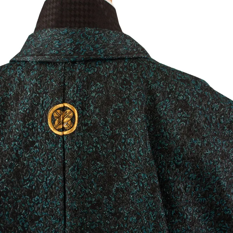 かんたん着付 小学校 卒業式 男の子 袴 黒緑 1746