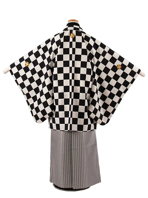 かんたん着付 小学校 卒業式 男の子 袴 市松模様 1757