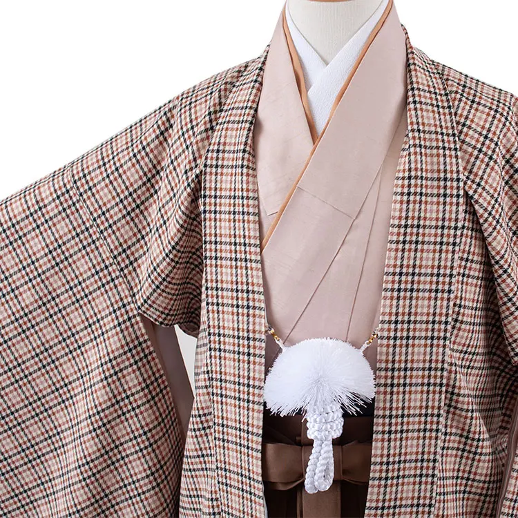 かんたん着付 小学校 卒業式 男の子 袴 チェック柄 1766