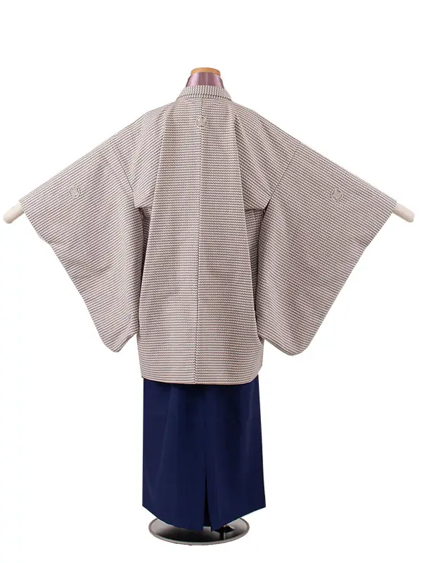 かんたん着付 小学校 卒業式 男の子 袴 茶系 幾何学模様 1768