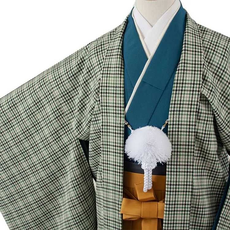 かんたん着付 小学校 卒業式 男の子 袴 オフホワイト 幾何学模様 1770