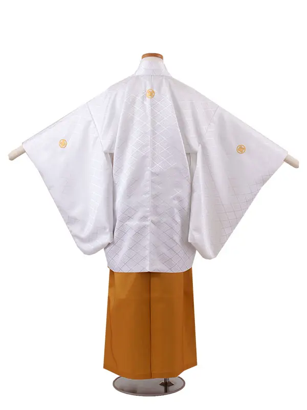 かんたん着付 小学校 卒業式 男の子 袴 白地 1775