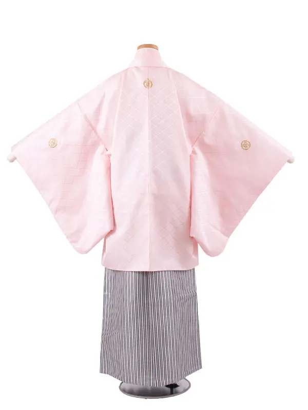 かんたん着付 小学校 卒業式 男の子 袴 ピンク グラデーション袴 1780