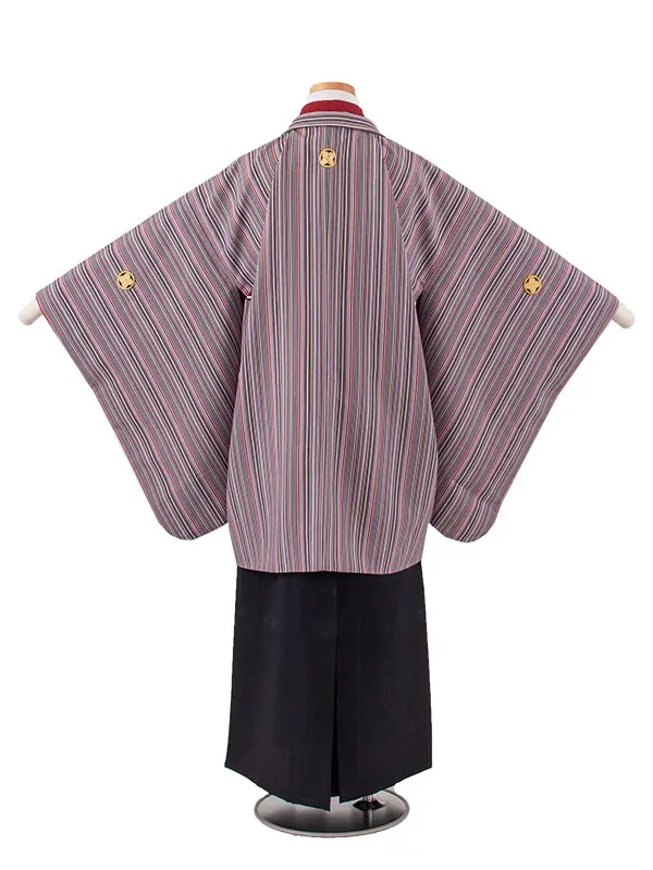 かんたん着付 小学校 卒業式 男の子 袴 グレー 1790