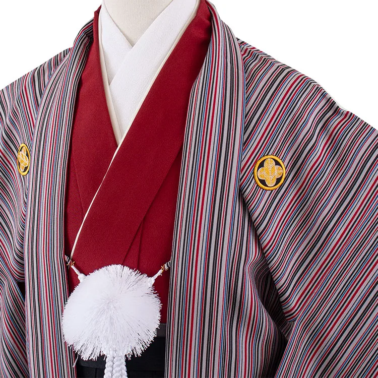 かんたん着付 小学校 卒業式 男の子 袴 グレー 1790