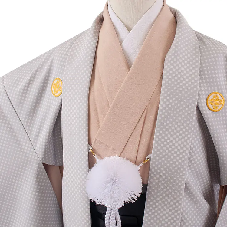 かんたん着付 小学校 卒業式 男の子 袴 グレー 1808