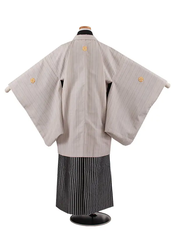 かんたん着付 小学校 卒業式 男の子 袴 グレー 1810