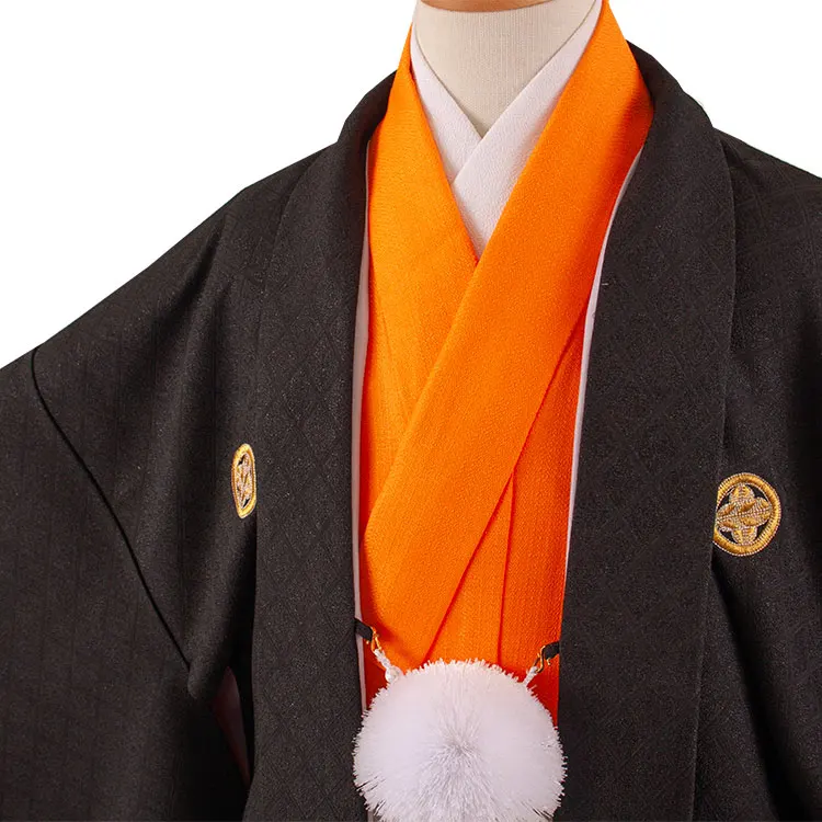 かんたん着付 小学校 卒業式 男の子 袴 黒地 1821