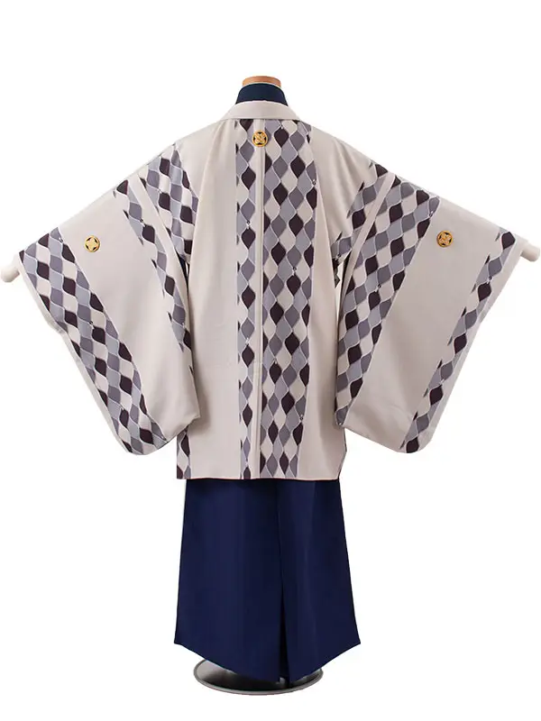 かんたん着付 小学校 卒業式 男の子 袴 グレー 1830