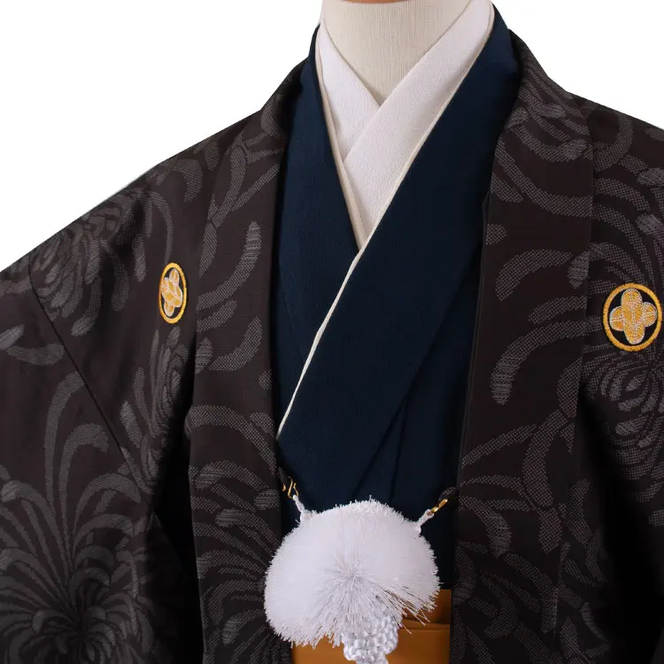 かんたん着付 小学校 卒業式 男の子 袴 黒地 1831