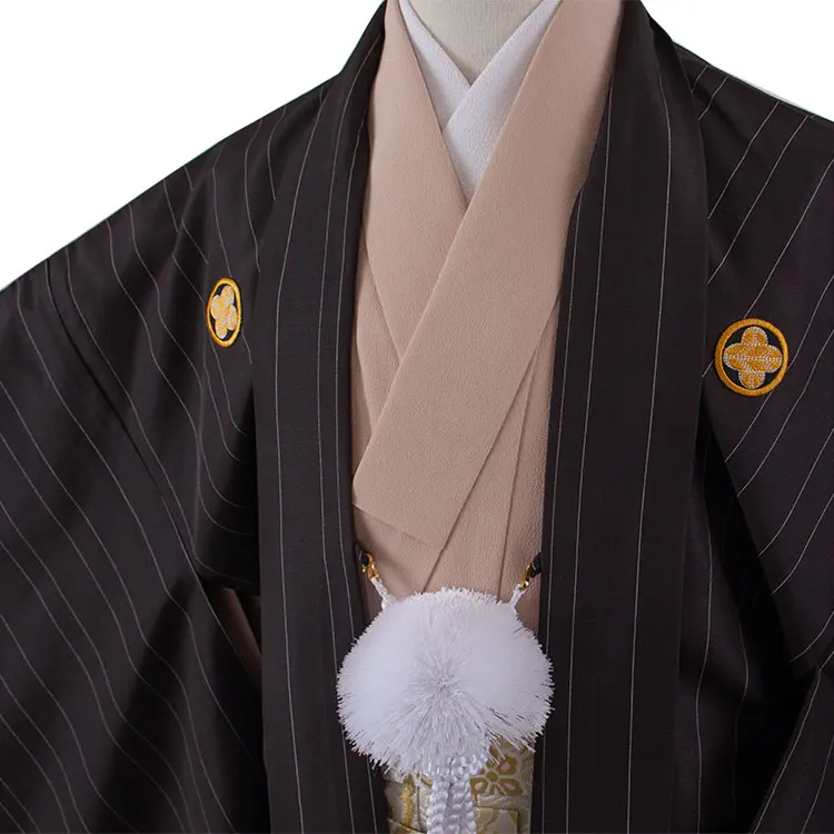 かんたん着付 小学校 卒業式 男の子 袴 黒地 1832