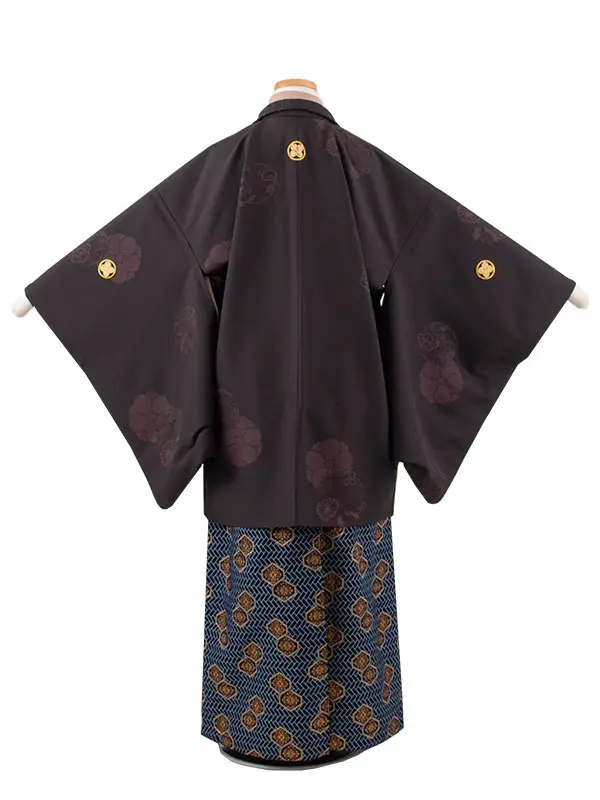 小学校 卒業式 男の子 袴 黒地 1839