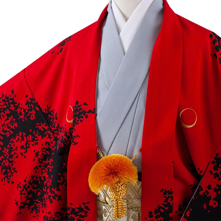 かんたん着付 小学校 卒業式 男の子 袴 赤地 龍 1860