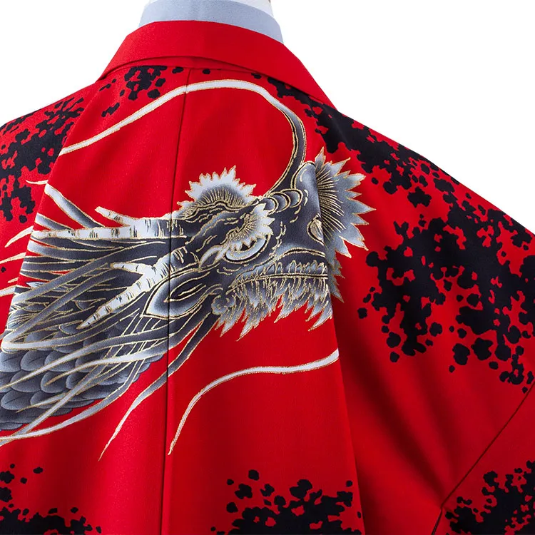 かんたん着付 小学校 卒業式 男の子 袴 赤地 龍 1860