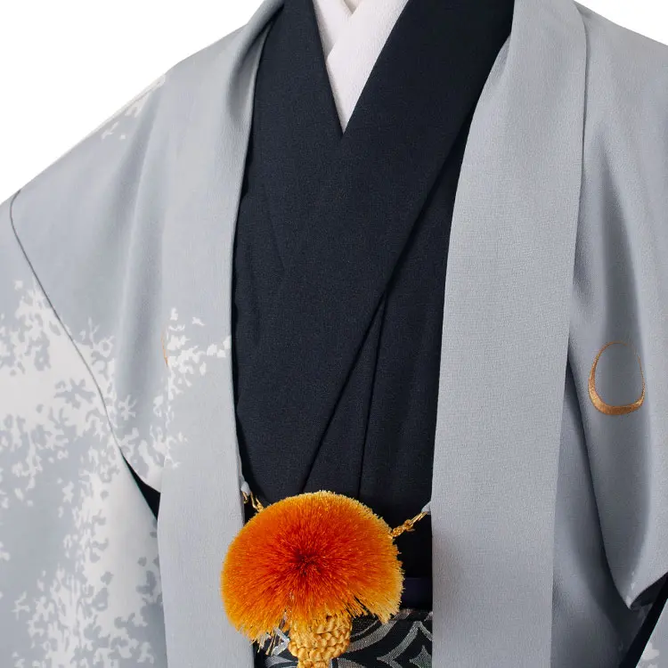 かんたん着付 小学校 卒業式 男の子 袴 グレー 龍 1862