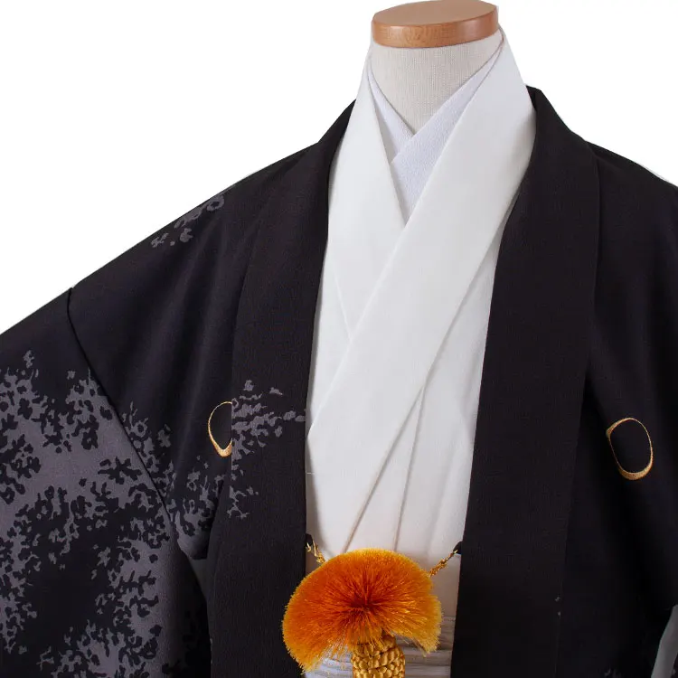 かんたん着付 小学校 卒業式 男の子 袴 黒地 青龍 1864