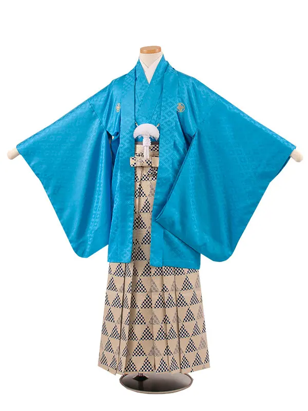 小学校 卒業式 男の子 袴 青地 1867