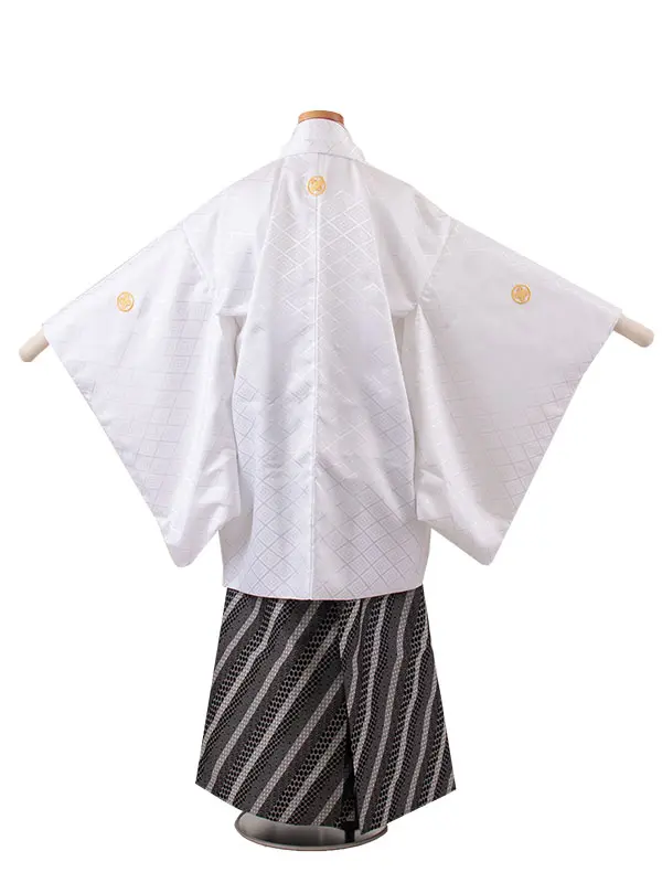 かんたん着付 小学校 卒業式 男の子 袴 白地 1870