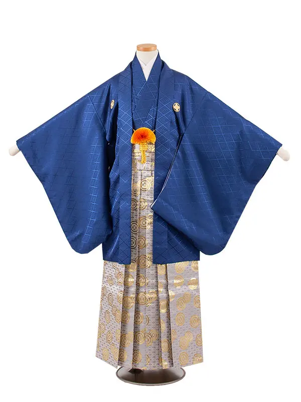 かんたん着付 小学校 卒業式 男の子 袴 紺地 1872