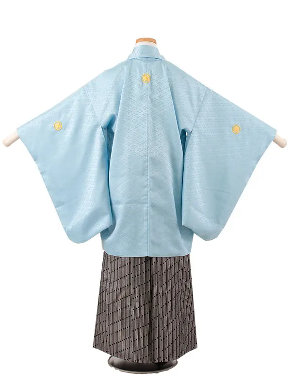 かんたん着付 小学校 卒業式 男の子 袴 スカイブルー 1874