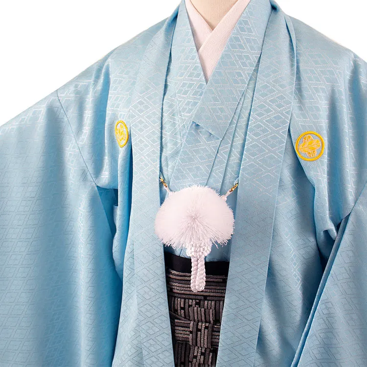 かんたん着付 小学校 卒業式 男の子 袴 スカイブルー 1874
