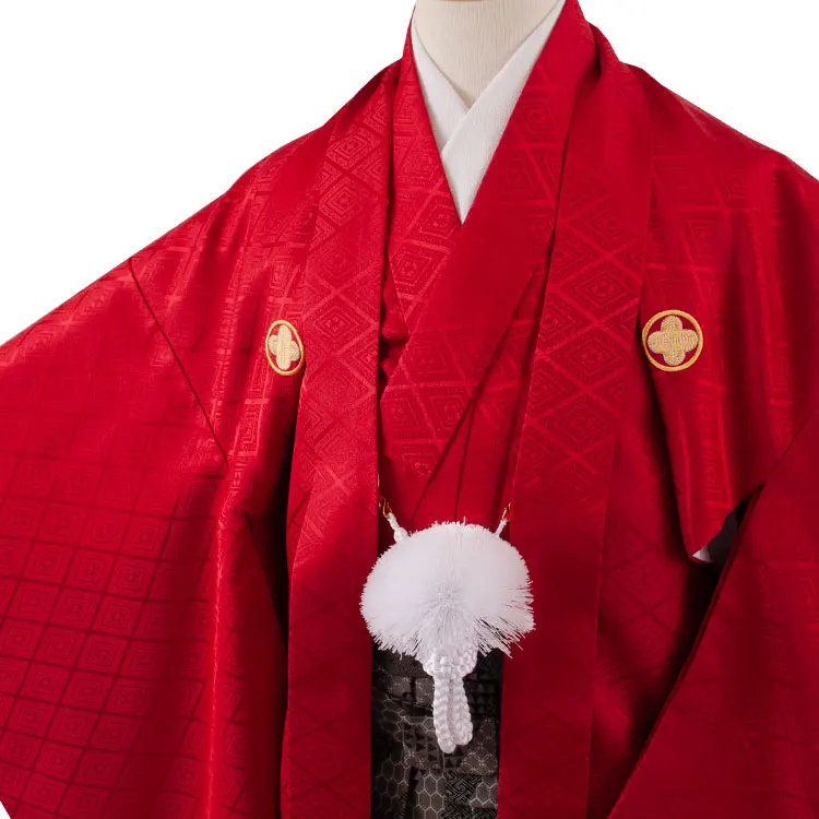 かんたん着付 小学校 卒業式 男の子 袴 赤地 1875