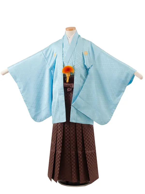 小学校 卒業式 男の子 袴 スカイブルー 1876