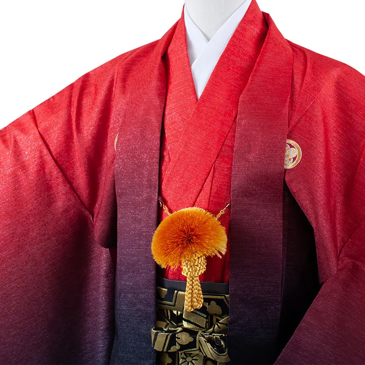 小学校 卒業式 男の子 袴 赤×黒ぼかし 1877