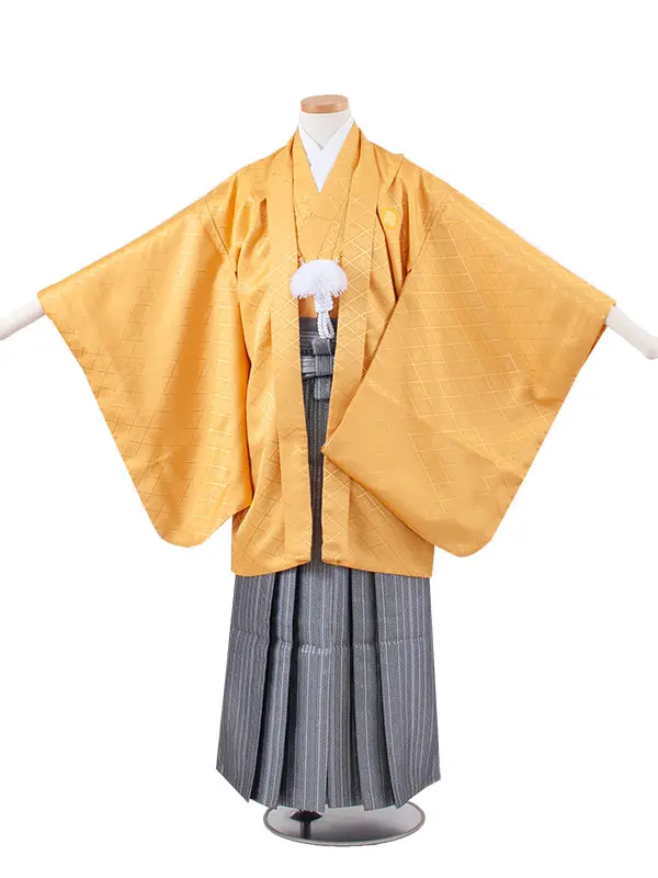 小学校 卒業式 男の子 袴 山吹色 1879