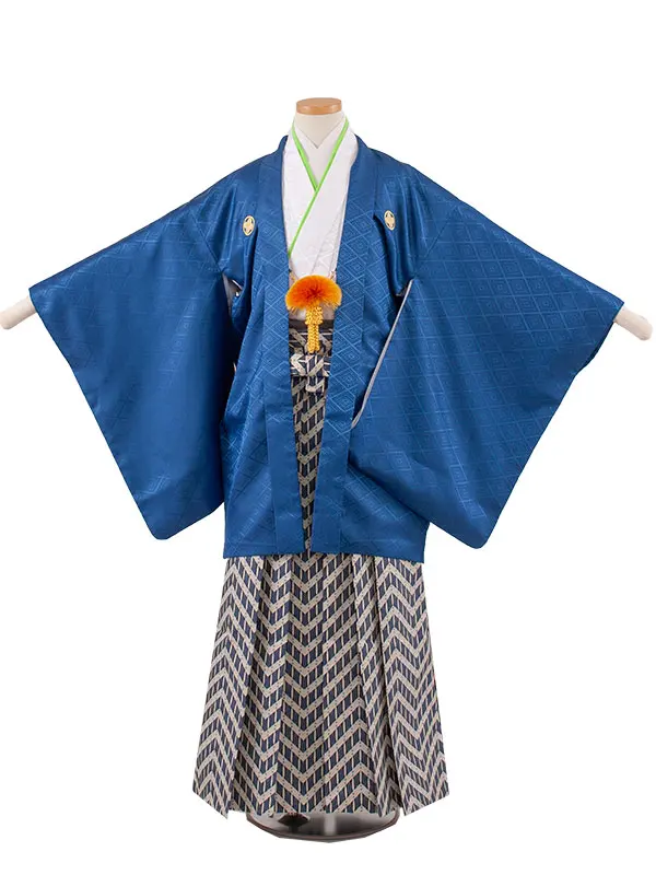 小学校 卒業式 男の子 袴 青地 1890