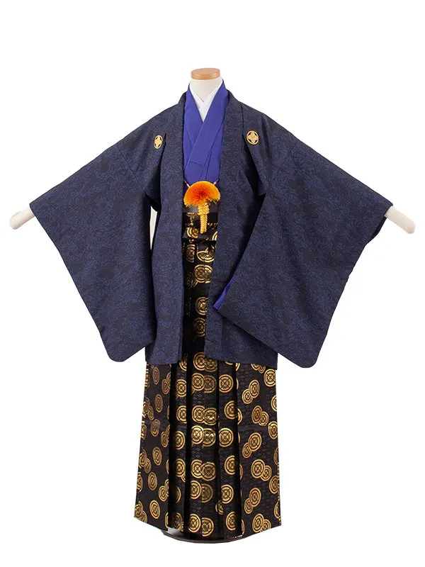 小学校 卒業式 男の子 袴 紺地 松竹梅 1901