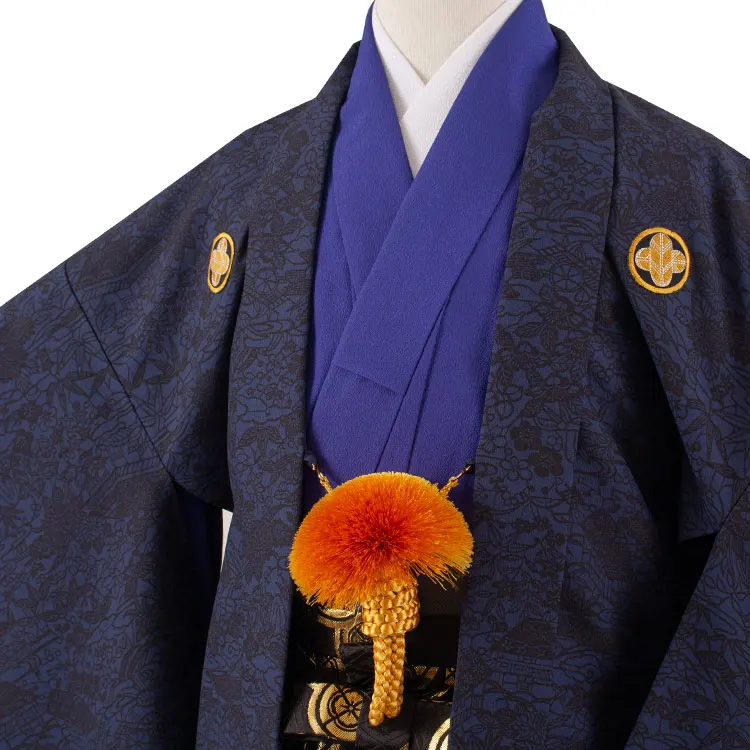 小学校 卒業式 男の子 袴 紺地 松竹梅 1901