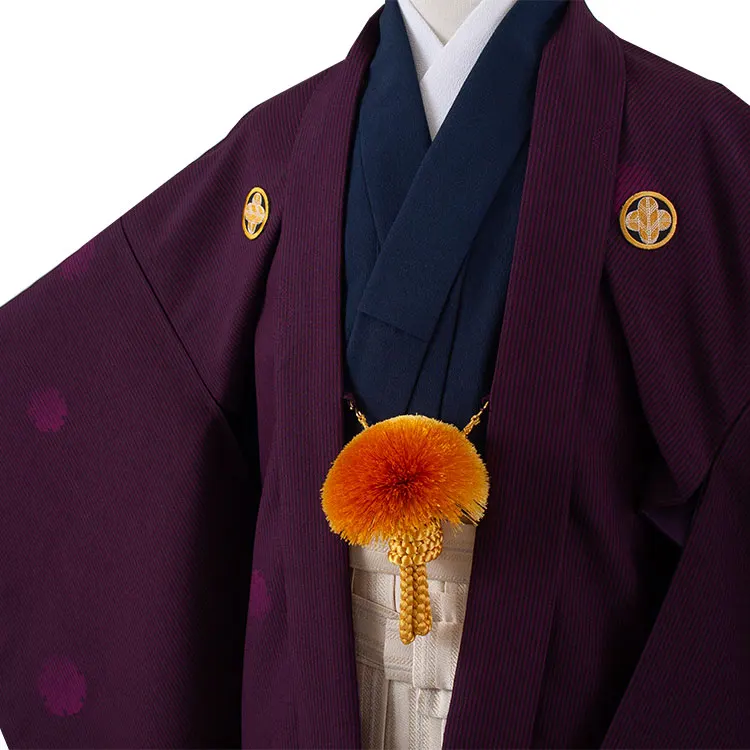 かんたん着付 小学校 卒業式 男の子 袴 濃紫 1902