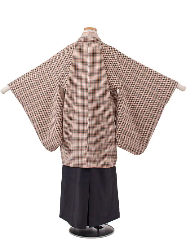 かんたん着付 小学校 卒業式 男の子 袴 ベージュ 1906