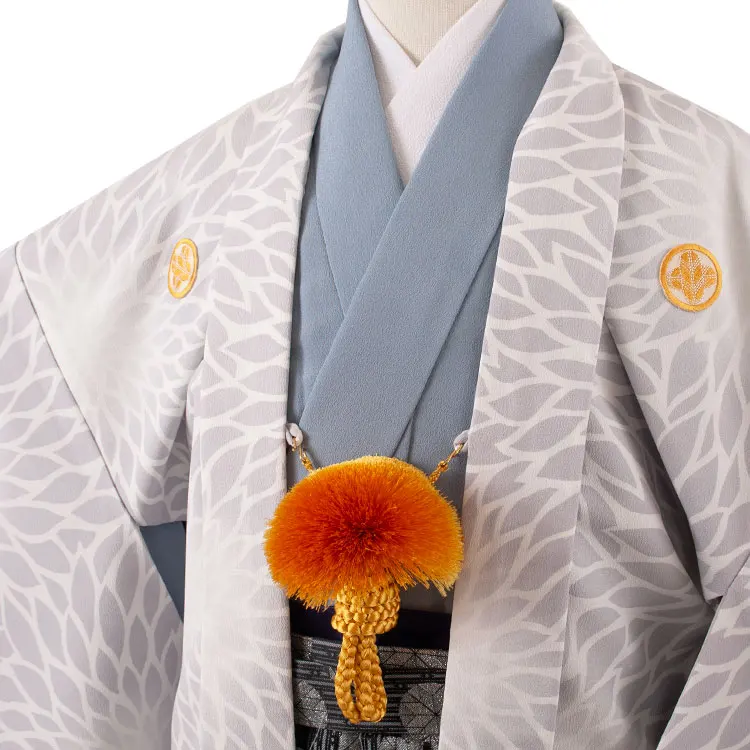 かんたん着付 小学校 卒業式 男の子 袴 グレー 1911