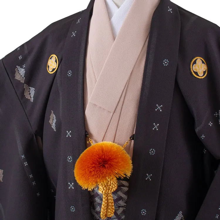 かんたん着付 小学校 卒業式 男の子 袴 黒地 1913