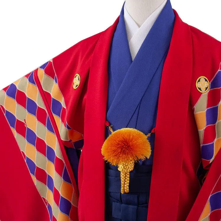 かんたん着付 小学校 卒業式 男の子 袴 赤地 1916