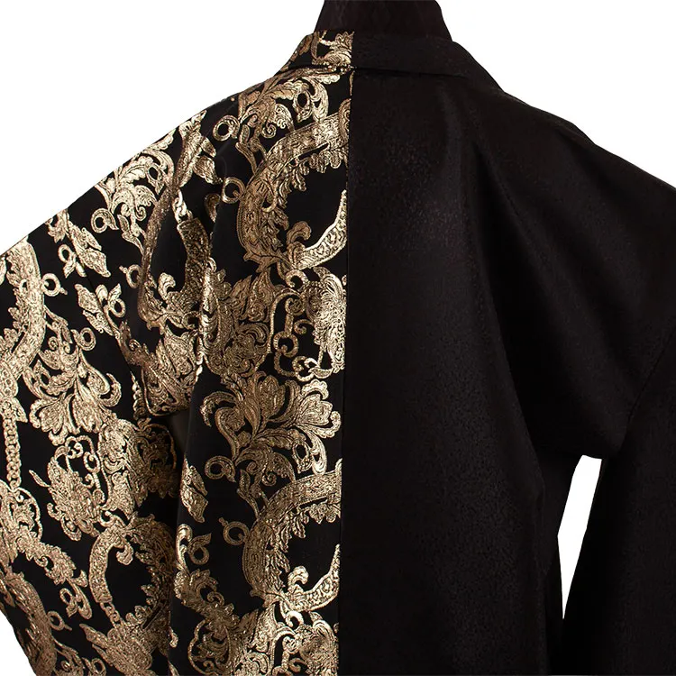 かんたん着付 小学校 卒業式 男の子 袴 黒地 アンティーク柄 1917