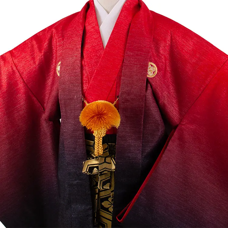 小学校 卒業式 男の子 袴 赤×黒ぼかし 1919