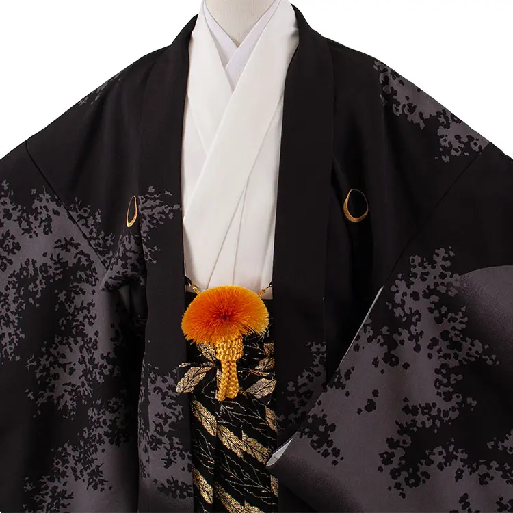 小学校 卒業式 男の子 袴 黒地 青龍 1920