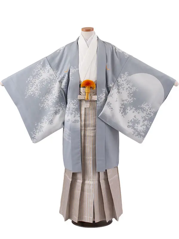 小学校 卒業式 男の子 袴 グレー 龍 1921